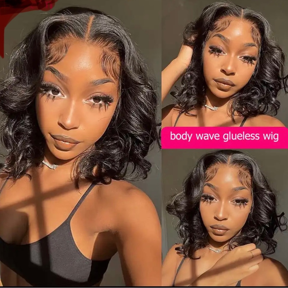 14” Closure BodyWave Human Hair Glueless Wig